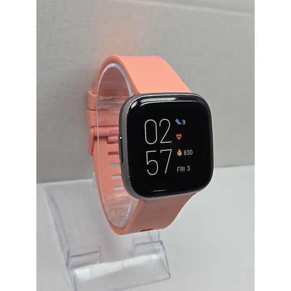 Fitbit Versa 2 Smartwatch Gray 40mm Alexa WR50M Always On Display W/ Charger - Picture 3 of 11